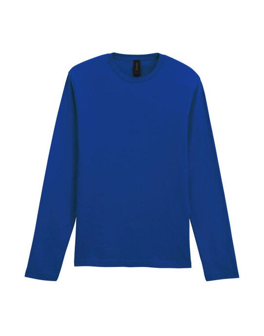 Gildan 64400 Softstyle Adult Long Sleeve Tee - Fan Deep Royal