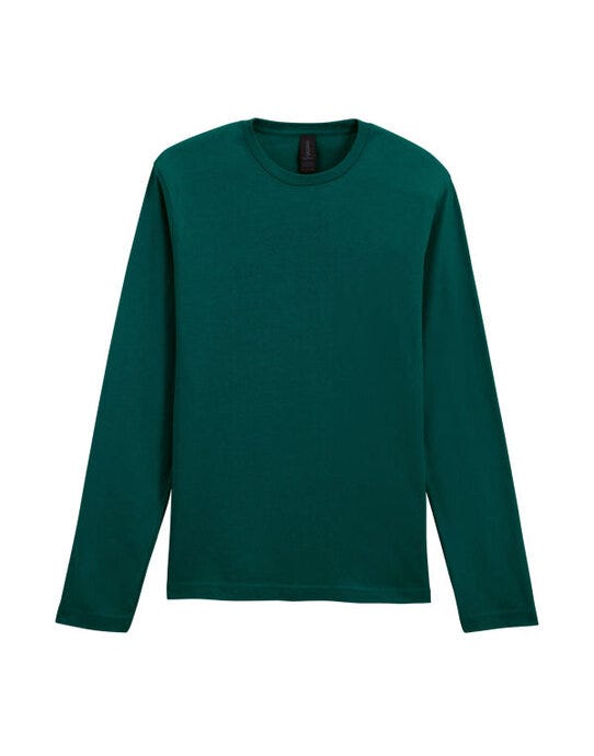 Gildan 64400 Softstyle Adult Long Sleeve Tee - Fan Marine Green