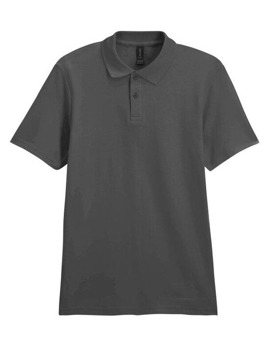 Gildan 64800 Softstyle Adult Double Pique Polo - Charcoal