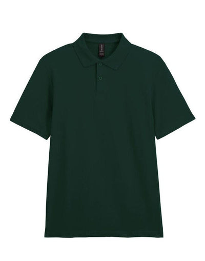 Gildan 64800 Softstyle Adult Double Pique Polo - Forest Green