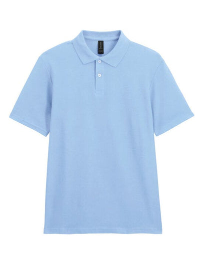 Gildan 64800 Softstyle Adult Double Pique Polo - Light Blue