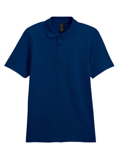 Gildan 64800 Softstyle Adult Double Pique Polo - Navy Blue