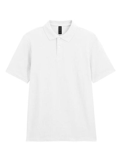 Gildan 64800 Softstyle Adult Double Pique Polo - White