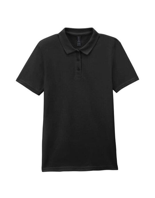 Gildan 64800L S/style Ladies Double Pique Polo - Black