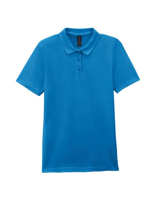 Gildan 64800L S/style Ladies Double Pique Polo - Sapphire