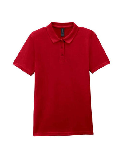 Gildan 64800L S/style Ladies Double Pique Polo - Cherry Red