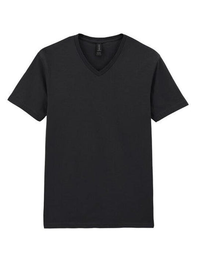 Gildan 64V00 Softstyle Adult V-Neck T-Shirt - Black
