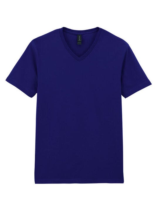 Gildan 64V00 Softstyle Adult V-Neck T-Shirt - Navy Blue