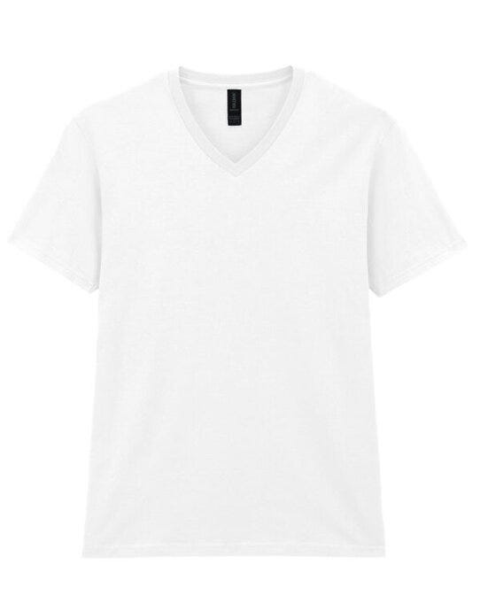 Gildan 64V00 Softstyle Adult V-Neck T-Shirt - White