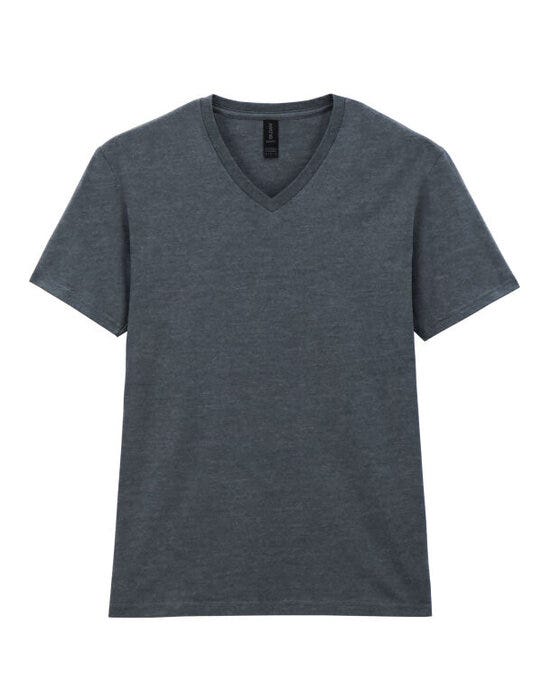 Gildan 64V00 Softstyle Adult V-Neck T-Shirt - Dark Heather