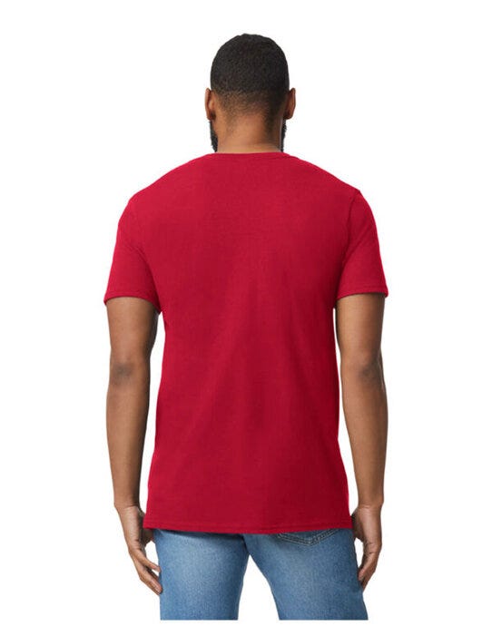 Gildan 64V00 Softstyle Adult V-Neck T-Shirt - Cherry Red