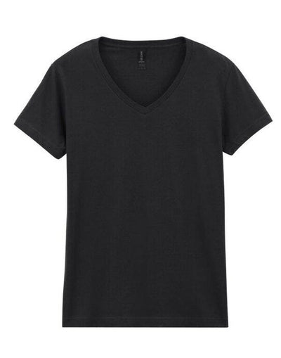 Gildan 64V00L Softstyle Ladies V-Neck T-Shirt - Black