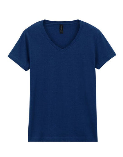Gildan 64V00L Softstyle Ladies V-Neck T-Shirt - Navy Blue