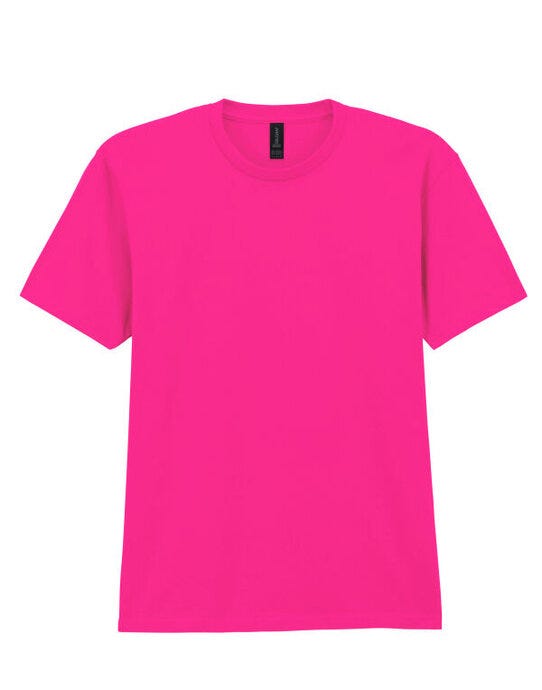 Gildan 65000 Softstyle Midweight Adult T-Shirt - Heliconia