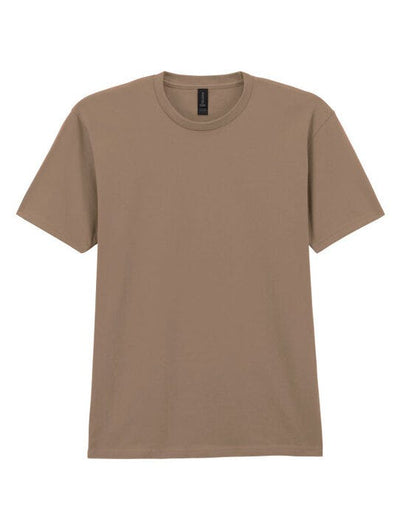 Gildan 65000 Softstyle Midweight Adult T-Shirt - Brown Savana