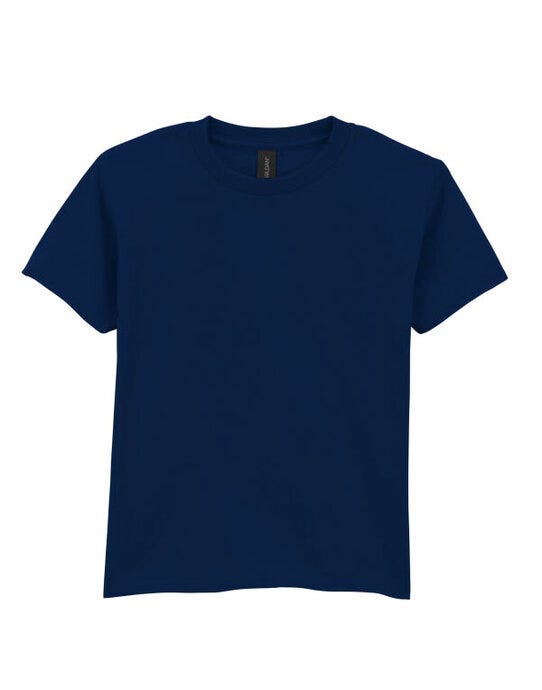 Gildan 65000B Softstyle Midweight Youth T-Shirt - Navy Blue