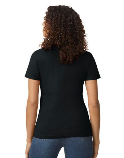 Gildan 65000L Softstyle Midweight Womens Tshirt - Pitch Black