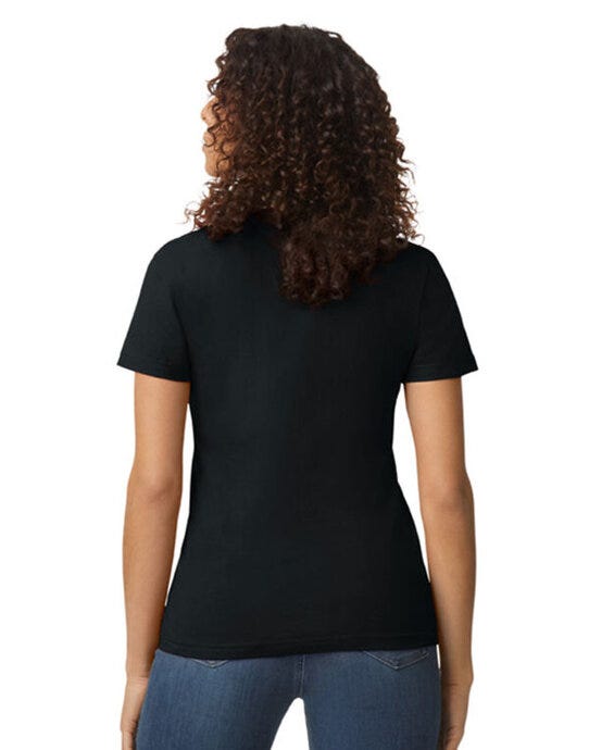Gildan 65000L Softstyle Midweight Womens Tshirt - Pitch Black