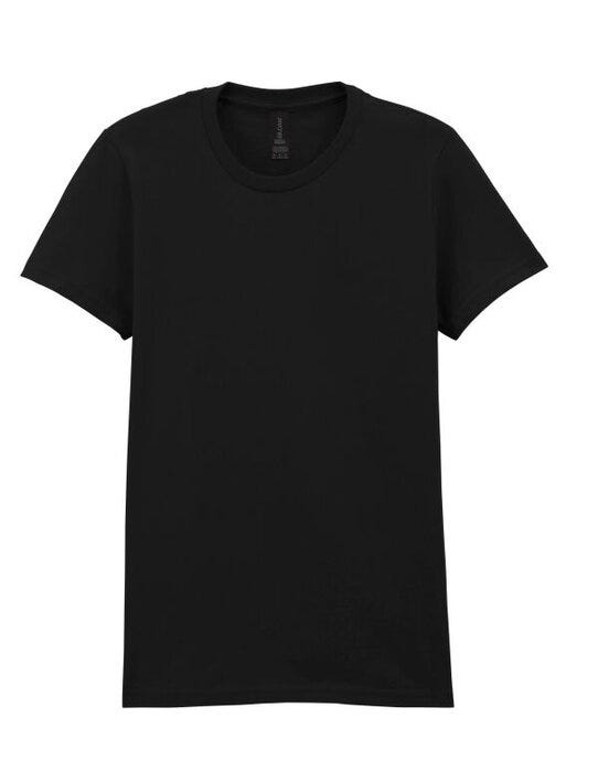 Gildan 65000L Softstyle Midweight Womens Tshirt - Pitch Black