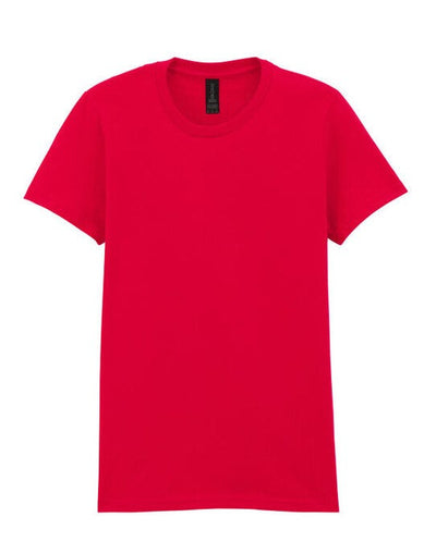 Gildan 65000L Softstyle Midweight Womens Tshirt - Red