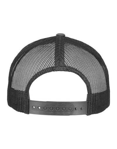 Flexfit 6506 5 Panel Retro Trucker Cap - Charcoal