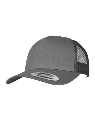 Flexfit 6506 5 Panel Retro Trucker Cap - Charcoal