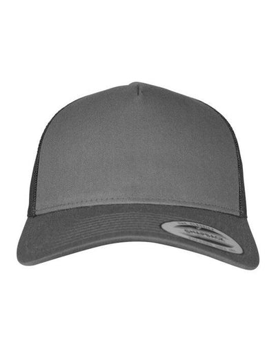 Flexfit 6506 5 Panel Retro Trucker Cap - Charcoal