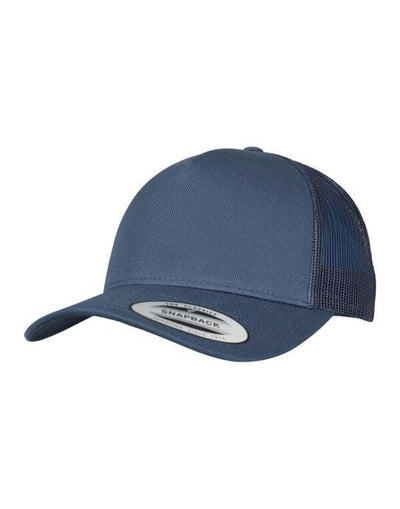 Flexfit 6506 5 Panel Retro Trucker Cap - Navy