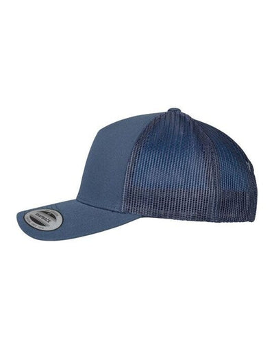 Flexfit 6506 5 Panel Retro Trucker Cap - Navy