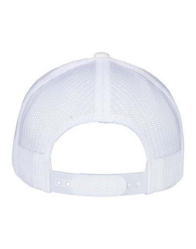 Flexfit 6506 5 Panel Retro Trucker Cap - White
