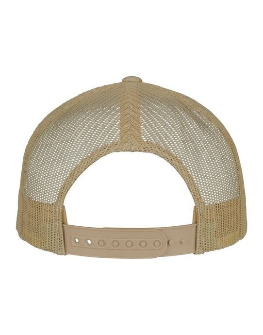 Flexfit 6506 5 Panel Retro Trucker Cap - Khaki