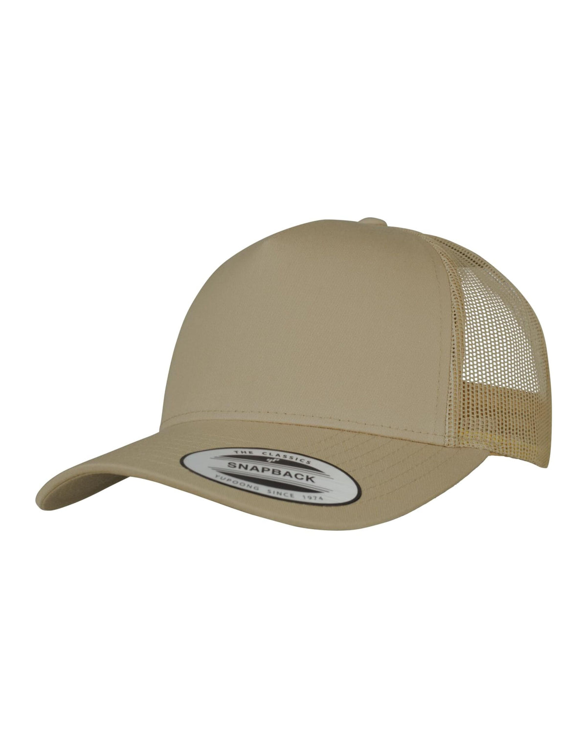 Flexfit 6506 5 Panel Retro Trucker Cap - Khaki