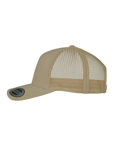 Flexfit 6506 5 Panel Retro Trucker Cap - Khaki