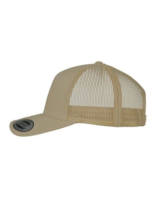 Flexfit 6506 5 Panel Retro Trucker Cap - Khaki