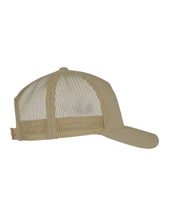Flexfit 6506 5 Panel Retro Trucker Cap - Khaki