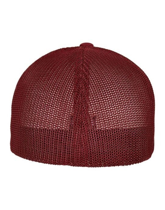 Flexfit 6511 Mesh Trucker - Cranberry