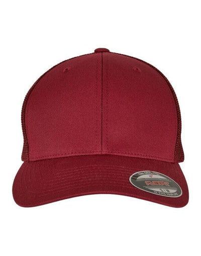Flexfit 6511 Mesh Trucker - Cranberry