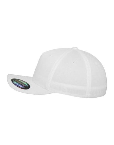 Flexfit 6560 5 Panel Cap - White