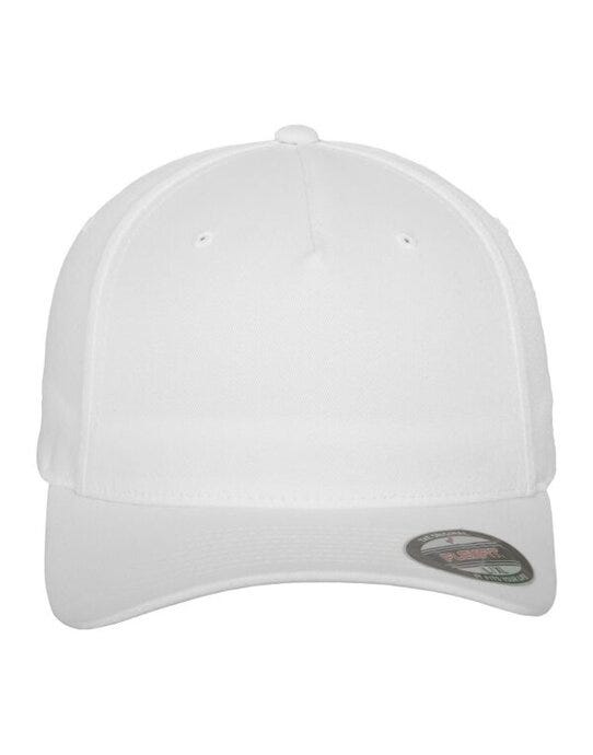 Flexfit 6560 5 Panel Cap - White