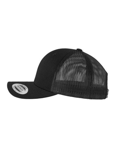 Flexfit 6606 Retro Trucker Cap - Black