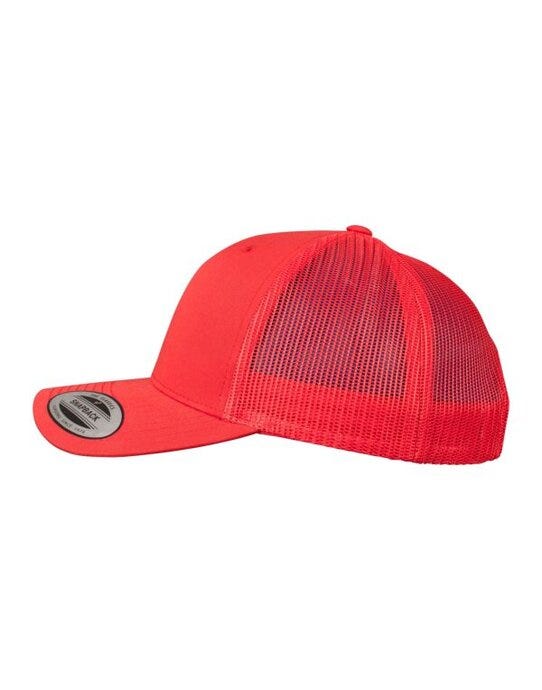 Flexfit 6606 Retro Trucker Cap - Red