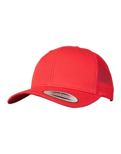 Flexfit 6606 Retro Trucker Cap - Red