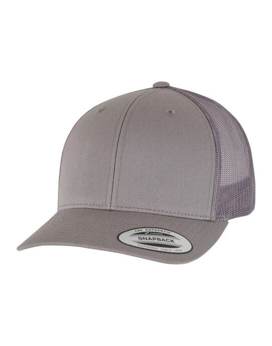 Flexfit 6606 Retro Trucker Cap - Steel Grey