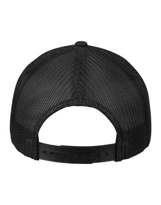 Flexfit 6606CF Retro Trucker Colored Front - Black/White/Black
