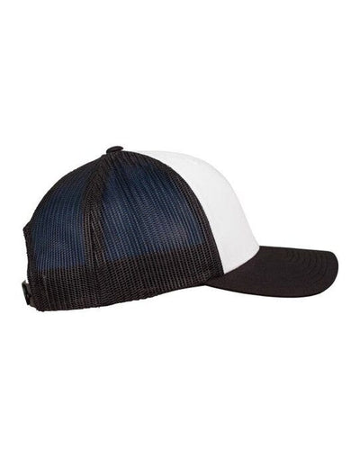 Flexfit 6606CF Retro Trucker Colored Front - Black/White/Black