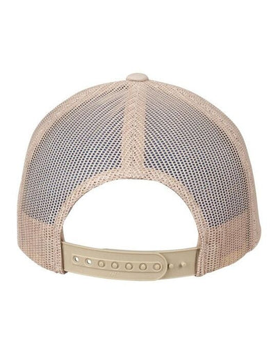 Flexfit 6606CF Retro Trucker Colored Front - Khaki/White/Khaki