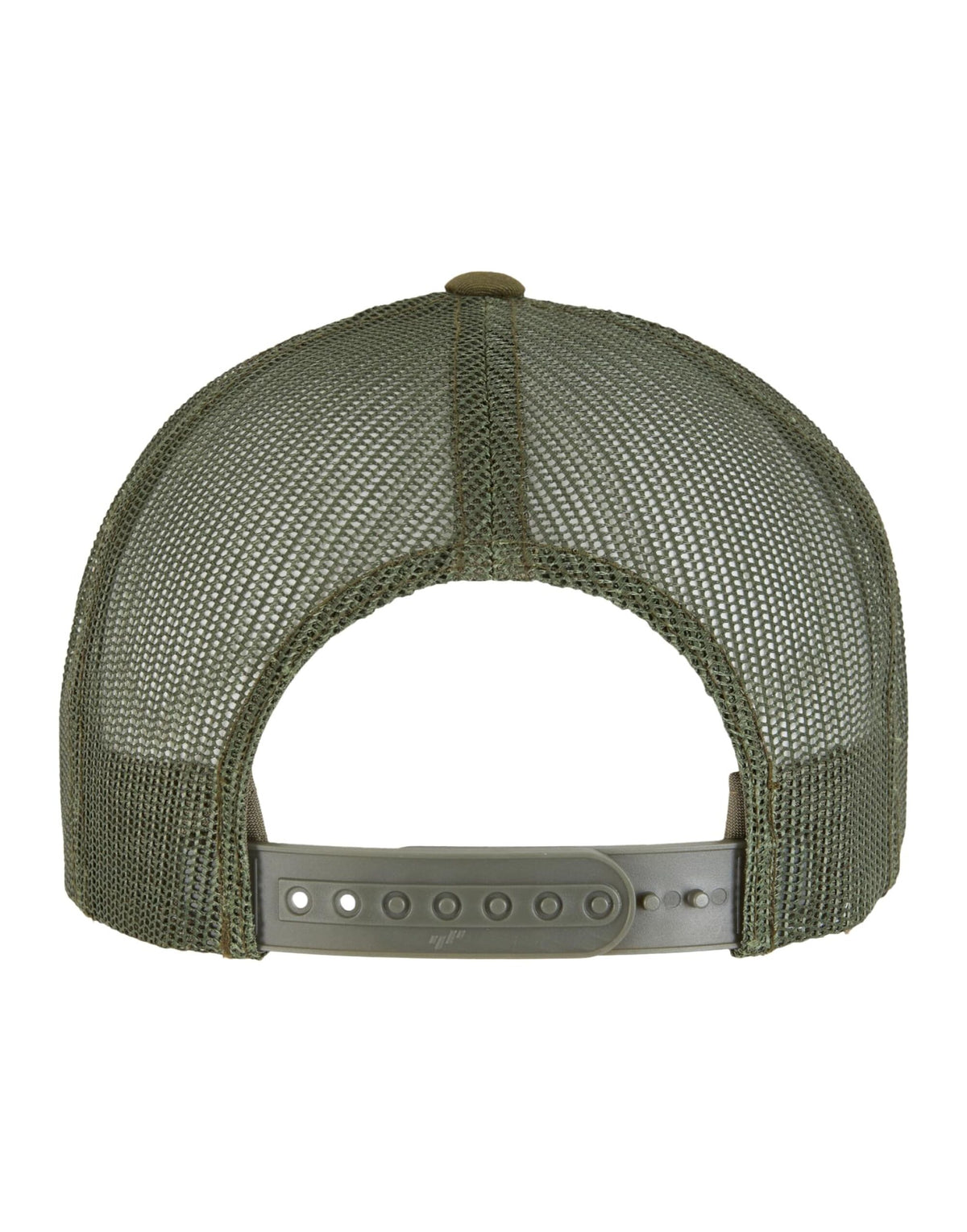 Flexfit 6606CF Retro Trucker Colored Front - Moss Green/White/Olive