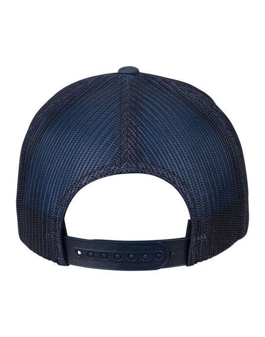 Flexfit 6606CF Retro Trucker Colored Front - Navy/White/Navy