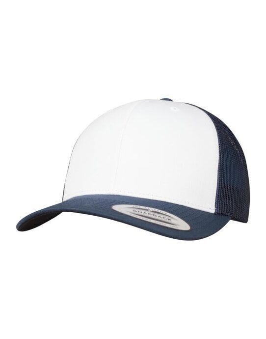 Flexfit 6606CF Retro Trucker Colored Front - Navy/White/Navy