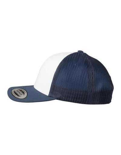 Flexfit 6606CF Retro Trucker Colored Front - Navy/White/Navy